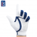 PGA Tour男彈性布防滑手套(白/深藍)#10170